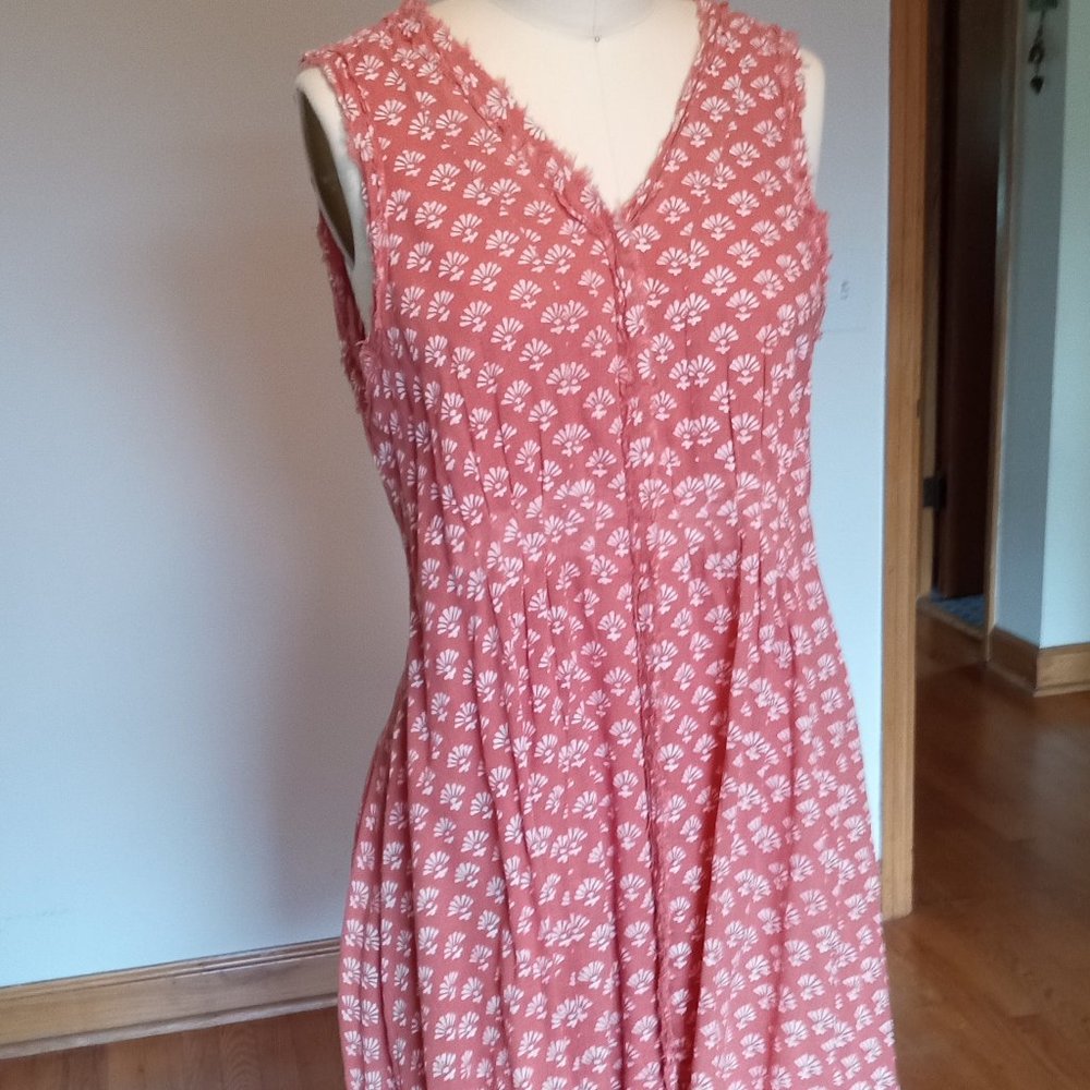 Sundance double cotton dress, orange, medium